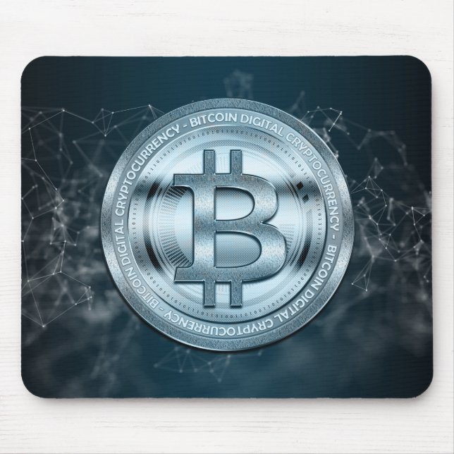 Cool Bitcoin Mouse Pad (Front)