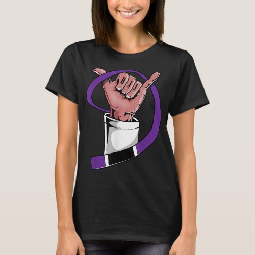 Cool BJJ Purple Belt Gift Brazilian Jiu Jitsu Mar T_Shirt