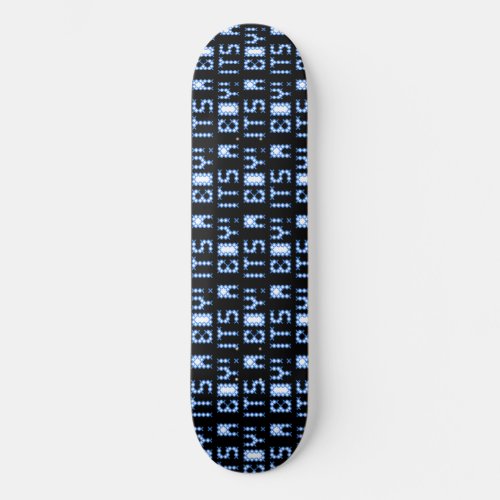Cool Black And Blue Its A Boy Custom  Skateboard
