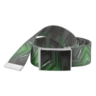 Cool black and green plastic belt