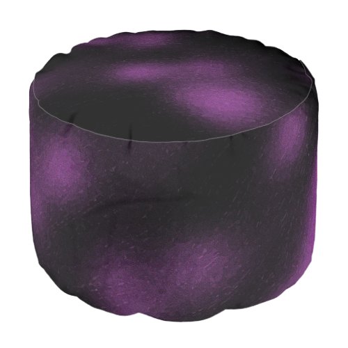 Cool Black and Purple Abstract Pattern Pouf