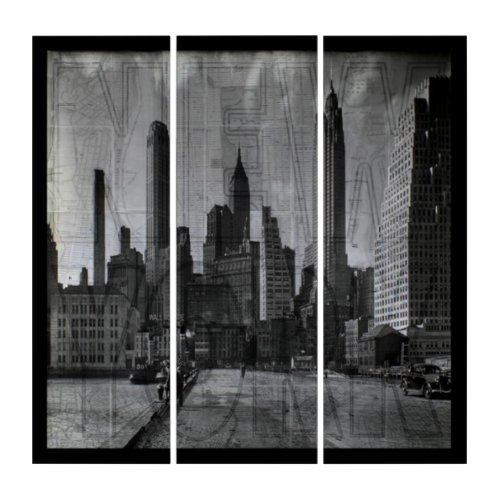 Cool Black and White Art Vintage NYC