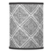 Cool Black and White Aztec Tribal Pattern Lamp Shade (Left)