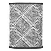 Cool Black and White Aztec Tribal Pattern Lamp Shade (Right)
