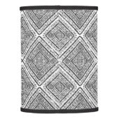 Cool Black and White Aztec Tribal Pattern Lamp Shade (Back)