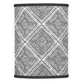 Cool Black and White Aztec Tribal Pattern Lamp Shade (Front)