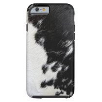 Cool Black and White Cow Hide Tough iPhone 6 Case