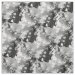 Cool Black And White Gray Abstract Pattern Fabric