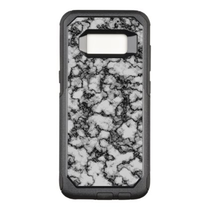 COOL Black and White Marble Pattern OtterBox Commuter Samsung Galaxy S8 Case