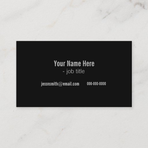 Customizable cool black and white modern profile cards business card templates