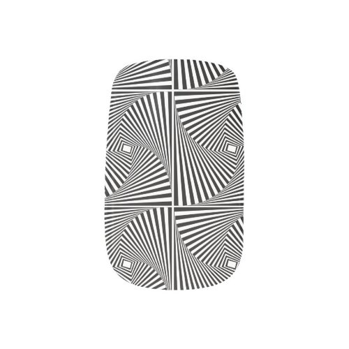 Cool Black And White Optical Illusion Pattern Minx Nail Art