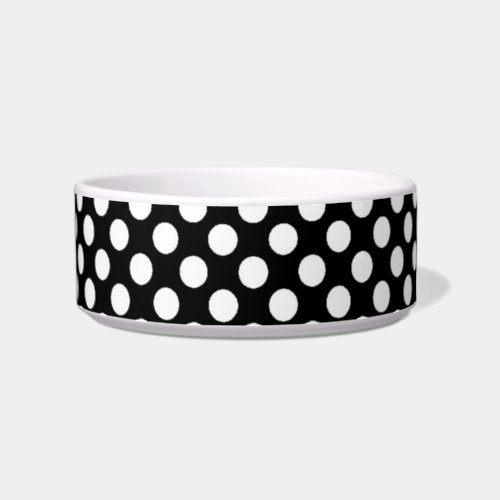 cool black and white polka dots bowl