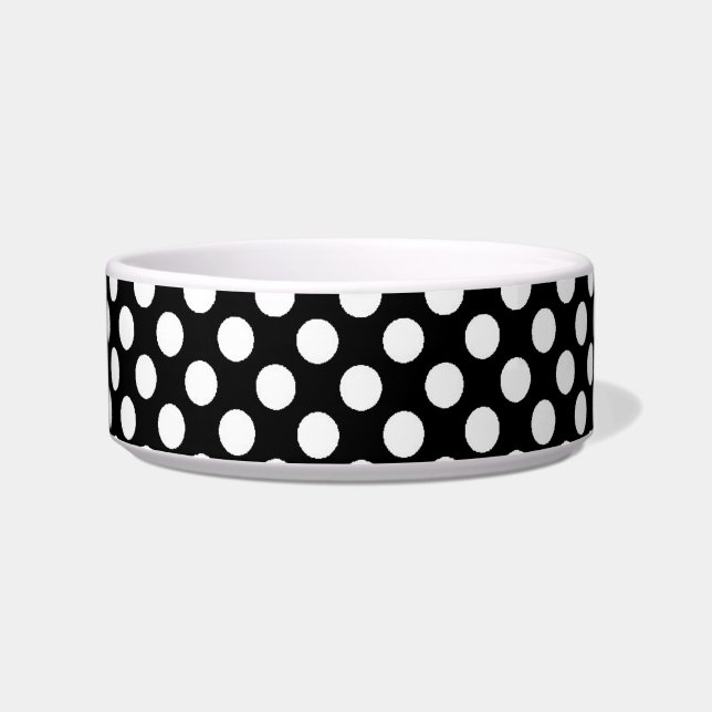 cool black and white polka dots bowl (Front)