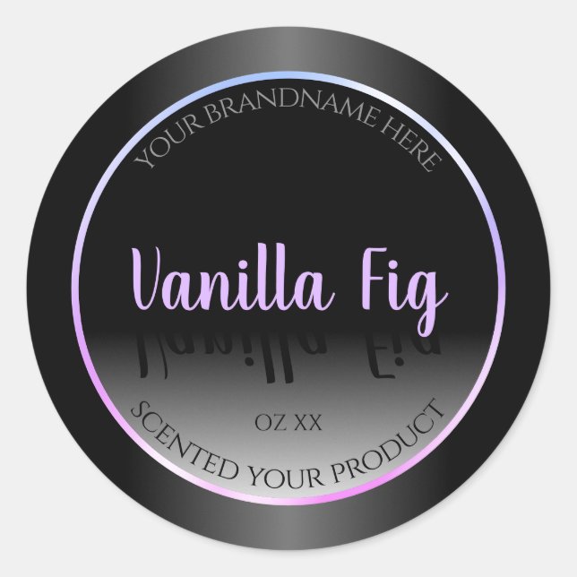 Cool Black and White Product Labels Luminous Frame (Front)