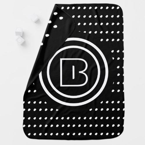 Cool Black and White Rocker Baby Baby Blanket