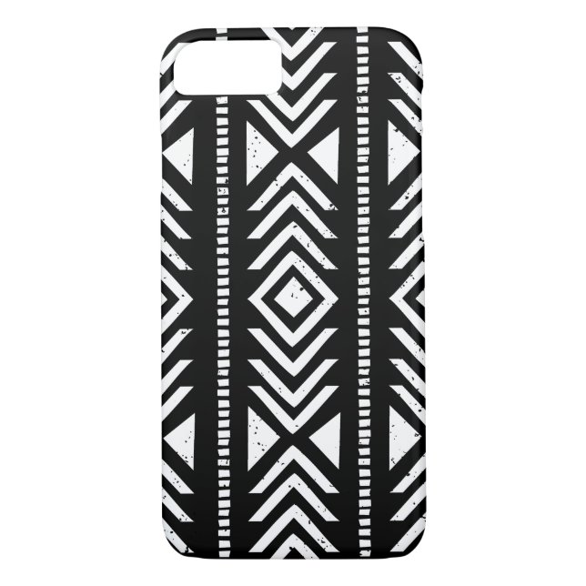 Cool Black and White Tribal Pattern iPhone 7 Case (Back)
