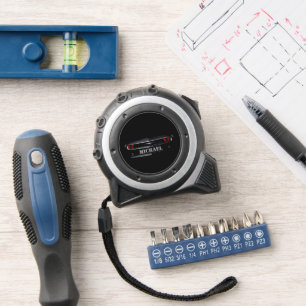 Cool black Chevy Camaro Custom name Tape Measure