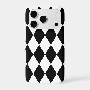 Cool Black Diamonds Pattern iPhone 17 Pro Case