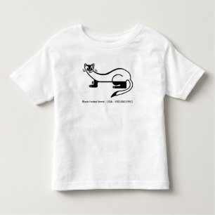 Cool Black-footed FERRET -Prairie dog hunter -  Toddler T-shirt