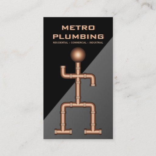 Customizable Plumber Plumbing Business Cards