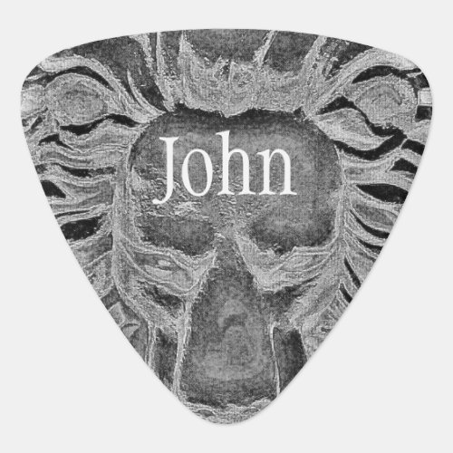 Cool Black Grey Lion Head Personalized Guitar Pick