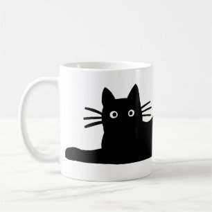 Cool Black Kitty Cat Fun Feline Lover's Cute Coffee Mug