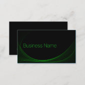 Cool Black & Lime Green Wireframe - Business Card (Front/Back)