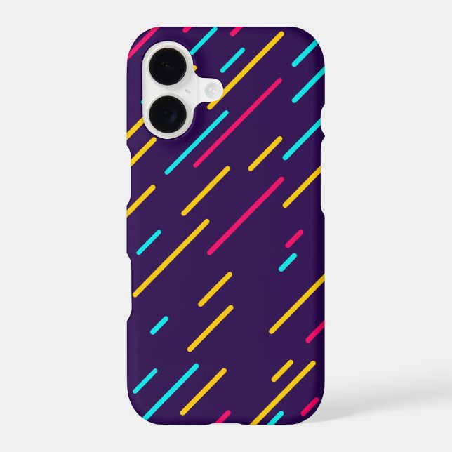 Cool Black Multi Colored Sprinkles Iphone Case (Back)