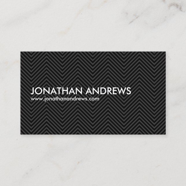 COOL BLACK on BLACK DESIGN Business Card (Front)