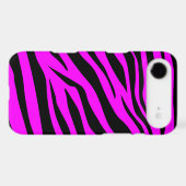 Cool Black/Purple Zebra Print - iPhone 4/4s Case (Back (Horizontal))