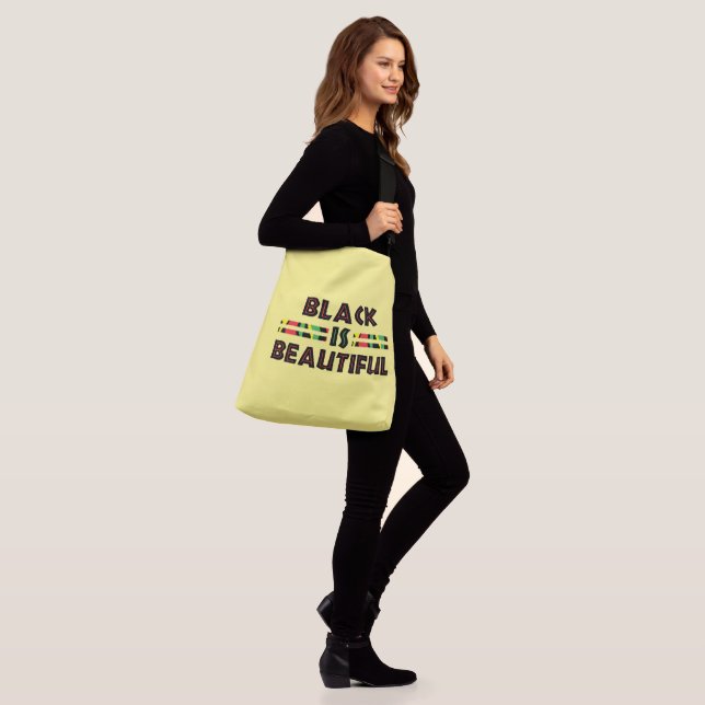 Cool Black Quotes, Sayings American African Black Crossbody Bag (On Model)