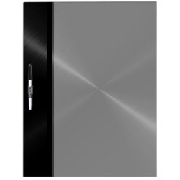Cool Black Shiny Stainless Steel Metal Dry-Erase Board