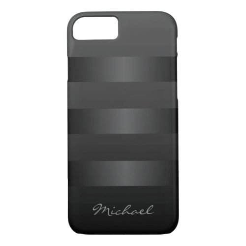 Cool Black Stripes Monogram iPhone 87 Case