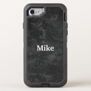 Cool Black Trendy OtterBox Defender iPhone SE/8/7 Case