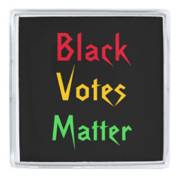 Cool Black Votes Matter Lapel Pin
