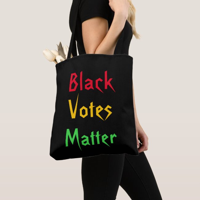 Cool Black Votes Matter Tote Bag