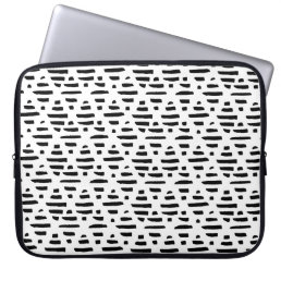 Cool Black White or ANY COLOR Geometric Diamonds Laptop Sleeve