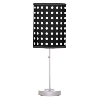 Black White Polka Dot Table & Pendant Lamps | Zazzle