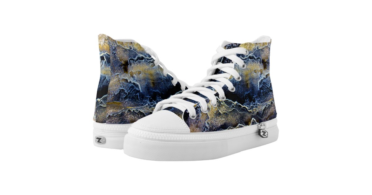 Cool,Black,Yellow,Background, Printed Shoes | Zazzle
