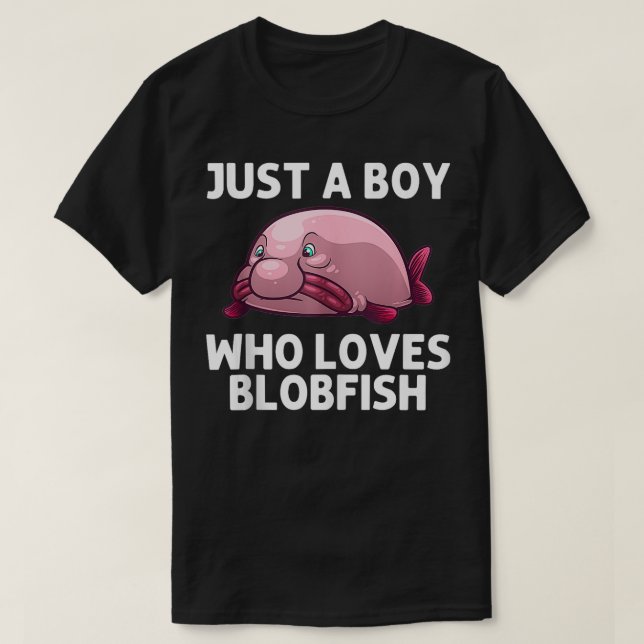 Cool Blobfish For Boys Kids Blob Fish Sea Animal L T-Shirt (Design Front)