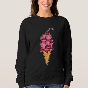 Cool Blobfish Funny Blobfish Ice Cream For Boys Gi Sweatshirt