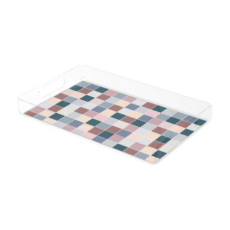 Cool Blocks, Elegant Colors Acrylic Tray