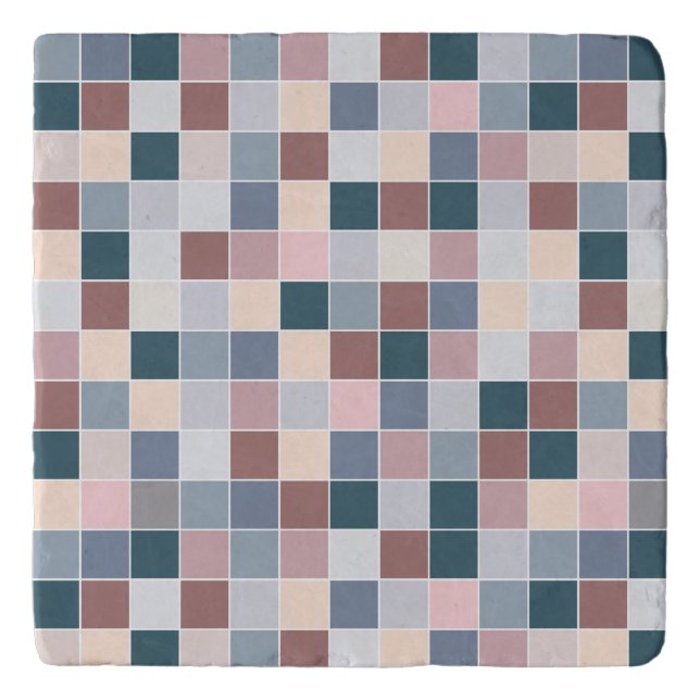 Cool Blocks, Elegant Colors Trivet (Front)