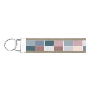 Cool Blocks, Elegant Colors Wrist Keychain