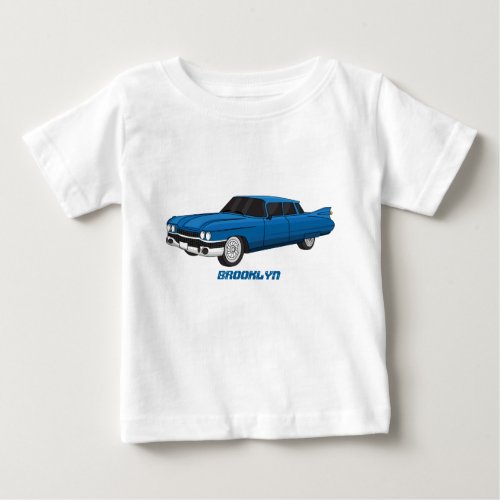 Cool blue 1959 classic car baby T_Shirt