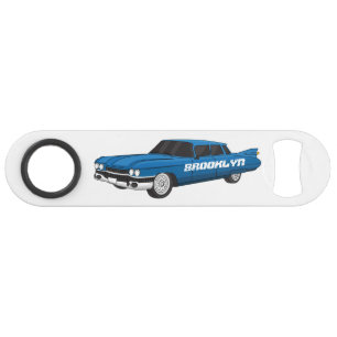 Cool blue 1959 classic car  bar key