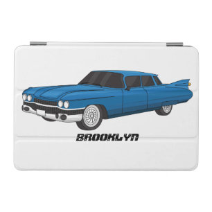 Cool blue 1959 classic car iPad mini cover