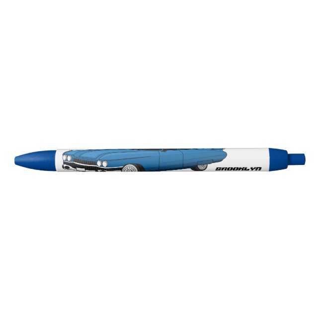 Cool blue 1959 classic car  pen (Front)