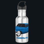 Cool blue 1959 classic car  stainless steel water bottle<br><div class="desc">Cruise with the blue! This 1959 classic car is ready to roll.</div>