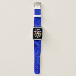 Cool Blue Abstract Apple Watch Band